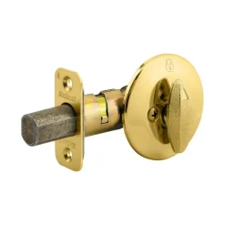 Kwikset Polished Brass Metal Deadbolt