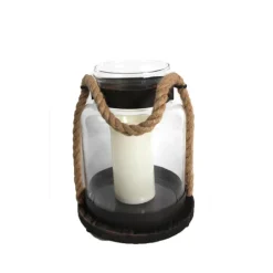 LANTERN HANG GLS/ROPE11"
