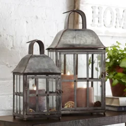 LANTERN SOLAR METAL 20"