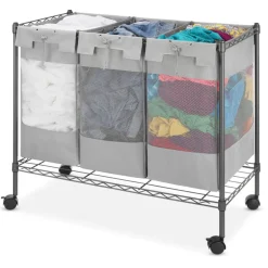 LAUNDRY BAG GRY CTN/STEL