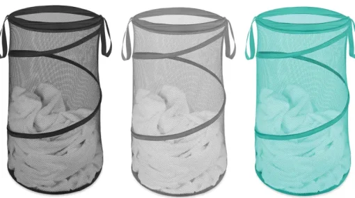 LAUNDRY HMPR COLPSL 15"W