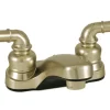 Lavatory Faucet 4" Plastic Lavatory W/ Tpt Hdls Nickel