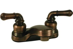 Lavatory Faucet 4" Plastic Lavatory W/ Tpt Hdls Oil Rub Bronze
