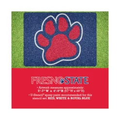 Lawn Stencil Fresno Paw