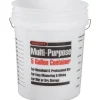 Leaktite Clear 5 gal. Plastic Bucket (Pack of 10)