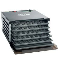 Lem Products Mighty Bite Brushed Nickel Silver 7-1/2 sq. ft. Food Dehydrator