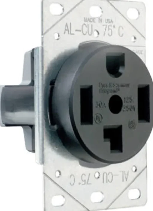 Leviton 30 amps 125/250 V Duplex Black Outlet 14-30R 1 pk