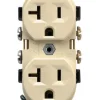 Leviton 20 amps 125 V Duplex Ivory Outlet 5-20R 1 pk