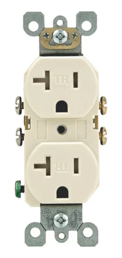 Leviton 20 amps 125 V Duplex Light Almond Tamper Resistant Outlet 5-20R 1 pk