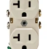 Leviton 20 amps 125 V Duplex Light Almond Outlet 5-20R 1 pk
