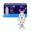 Leviton 15 amps 125 V Duplex White Outlet 5-15R 10 pk