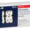 Leviton 20 amps 125 V Duplex White Outlet 5-20R 10 pk