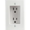 Leviton 15 amps 125 V Duplex White Outlet 5-15R 1 pk