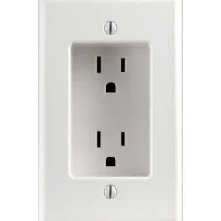 Leviton 15 amps 125 V Duplex White Outlet 5-15R 1 pk