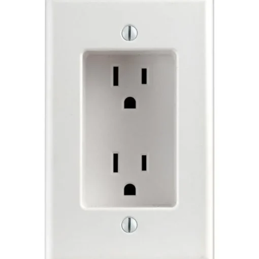 Leviton 15 amps 125 V Duplex White Outlet 5-15R 1 pk