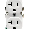 Leviton 20 amps 125 V Duplex White Outlet 5-20R 1 pk
