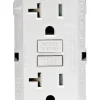 Leviton 20 amps 125 V Duplex White GFCI Outlet 5-20R 1 pk