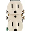 Leviton 15 amps 125 V Light Almond Outlet 5-15R 10 pk