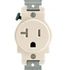 Leviton 20 amps 125 V Single Light Almond Outlet 5-20R 1 pk