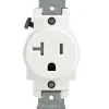 Leviton 20 amps 125 V Single White Outlet 5-20R 1 pk