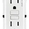 Leviton 15 amps 125 V White AFCI/GFCI Dual Function Outlet 5-15R 1 pk