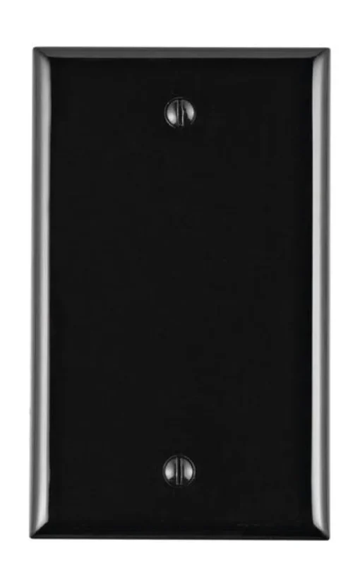 Leviton Black 1 gang Nylon Blank Wall Plate 1 pk