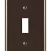 Leviton Brown 1 gang Nylon Toggle Wall Plate 1 pk
