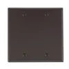 Leviton Brown 2 gang Thermoset Plastic Blank Wall Plate 1 pk