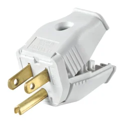 Leviton Commercial and Residential Thermoplastic Straight Blade Plug 5-15P 18-12 AWG 2 Pole 3 Wire
