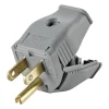 Leviton Commercial and Residential Thermoplastic Straight Blade Plug 5-15P 18-12 AWG 2 Pole 3 Wire
