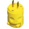 Leviton Commercial and Residential PVC Straight Blade Plug 1-15P 18-12 AWG 2 Pole 2 Wire
