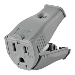 Leviton Commercial and Residential PVC Straight Blade Hinged Cord Outlet 5-15R