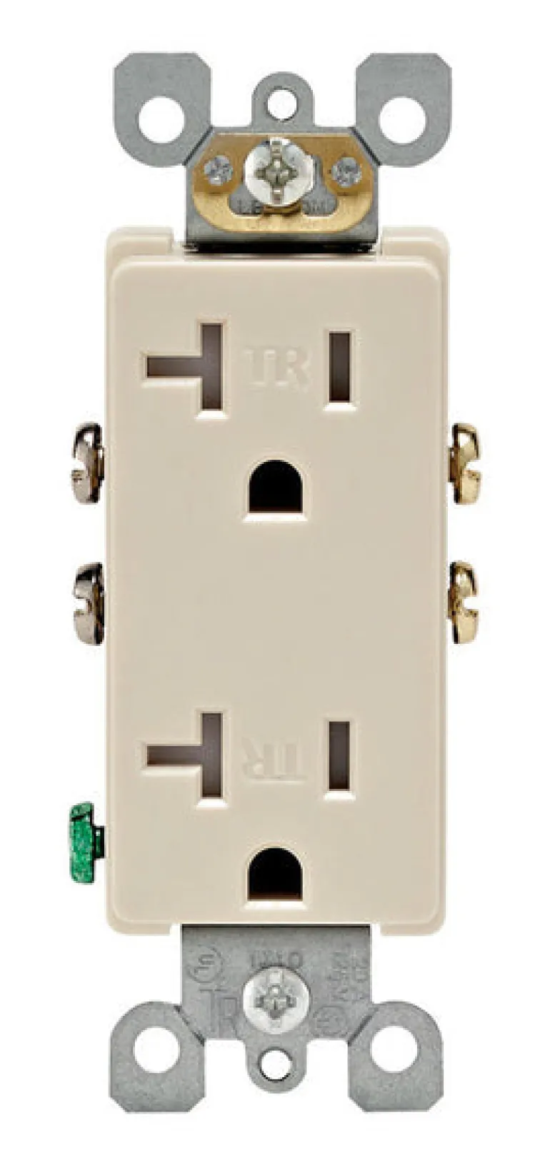 Leviton Decora 20 amps 125 V Duplex Light Almond Tamper Resistant Outlet 5-20R 1 pk