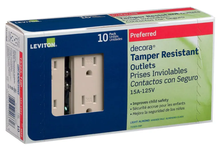 Leviton Decora 15 amps 125 V Duplex Light Almond Outlet 5-15R 10 pk