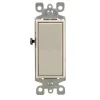 Leviton Decora 15 amps Four Pole Rocker AC Quiet Switch Light Almond 1 pk