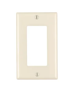 Leviton Decora Almond 1 gang Thermoset Plastic Decorator Wall Plate 10 pk