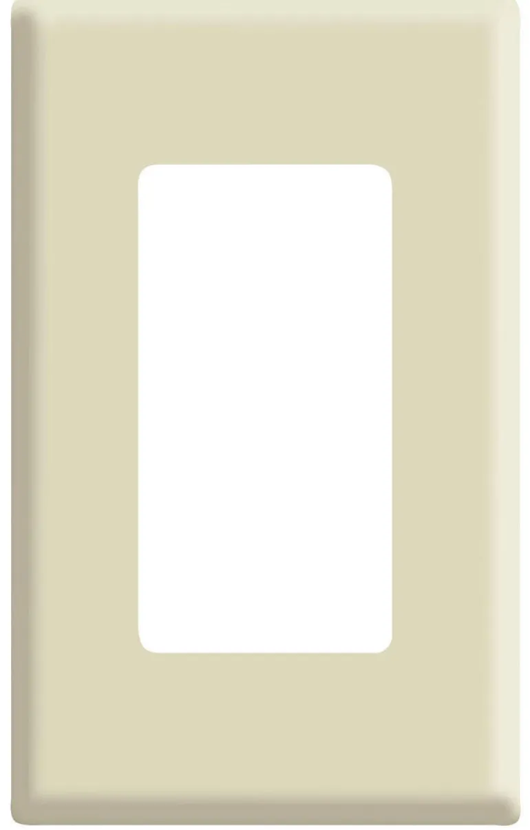Leviton Decora Plus Ivory 1 gang Polycarbonate Decorator Screwless Wall Plate 1 pk