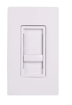 Leviton Decora SureSlide White 600 W Slide Dimmer Switch 1 pk