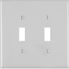 Leviton Gray 2 gang Thermoset Plastic Toggle Wall Plate 1 pk