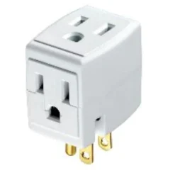 Leviton Grounded 3 outlets Cube Tap 1 pk