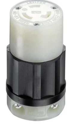 Leviton Industrial Nylon Grounding Locking Connector L6-20R 16-10 AWG 2 Pole 3 Wire