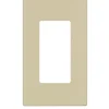 Leviton Ivory 1 gang Thermoset Plastic Decorator Wall Plate 1 pk