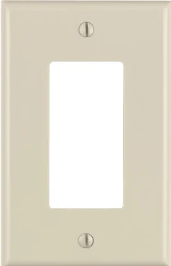 Leviton Light Almond 1 gang Thermoset Plastic Decorator Wall Plate 1 pk