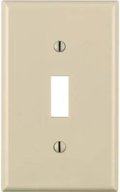 Leviton Light Almond 1 gang Nylon Toggle Wall Plate 1 pk