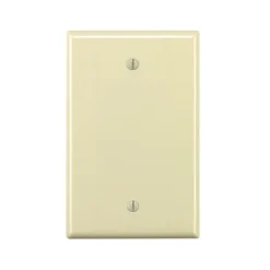 Leviton Light Almond 1 gang Thermoset Plastic Blank Wall Plate 1 pk