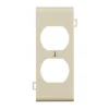 Leviton Light Almond 1 gang Thermoplastic Nylon Duplex Sectional End Wall Plate 1 pk