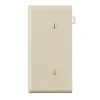 Leviton Light Almond 1 gang Thermoplastic Nylon Blank Sectional End Wall Plate 1 pk