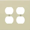 Leviton Midway Ivory 2 gang Nylon Duplex Wall Plate 1 pk