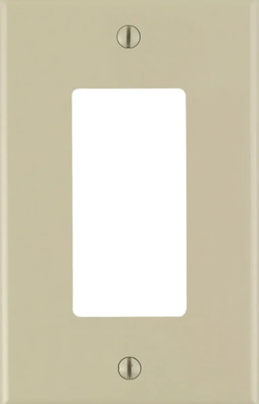 Leviton Midway Ivory 1 gang Nylon GFCI/Rocker Wall Plate 1 pk (Pack of 20)