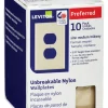 Leviton Midway Ivory 1 gang Thermoplastic Nylon Duplex Wall Plate 10 pk
